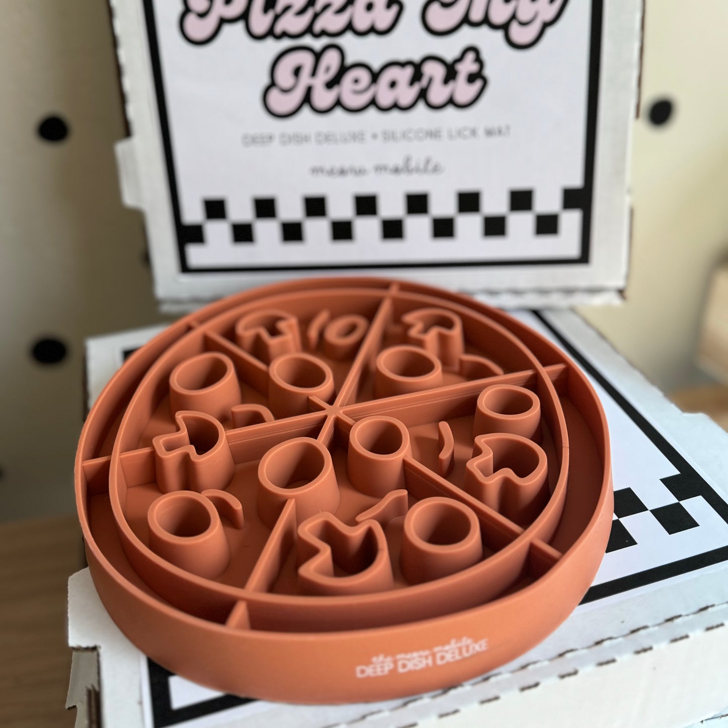 Pizza Slow Feeder Lick Mat