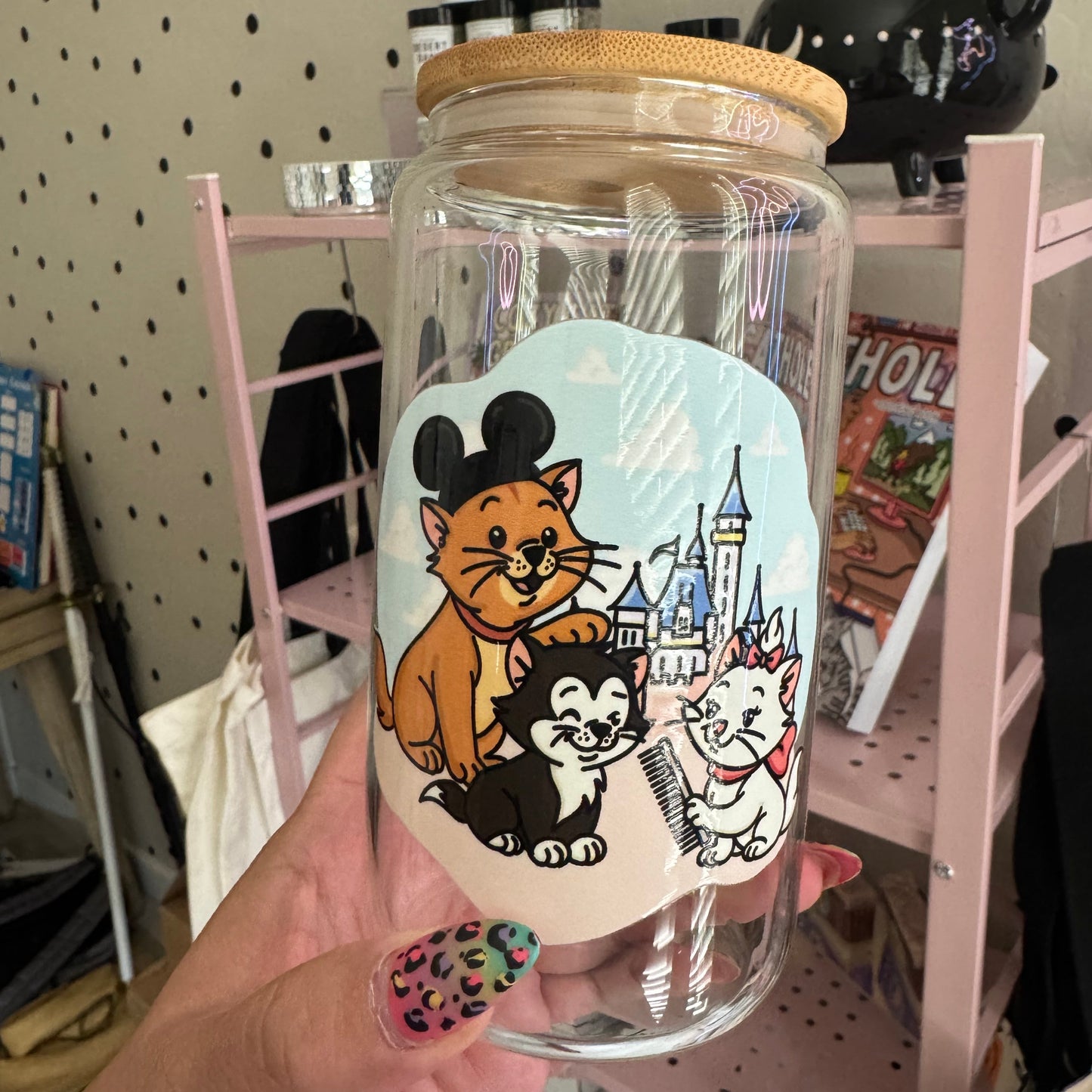 Magical Cat Groomer Glass Tumbler