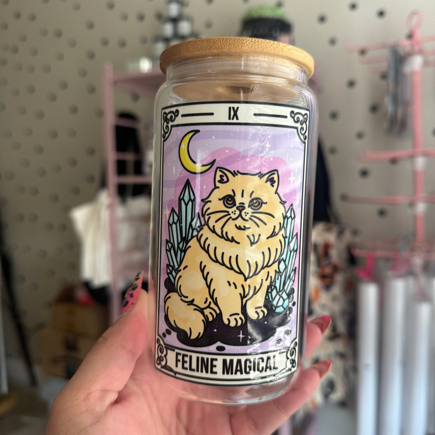 Feline Magical Glass Tumbler