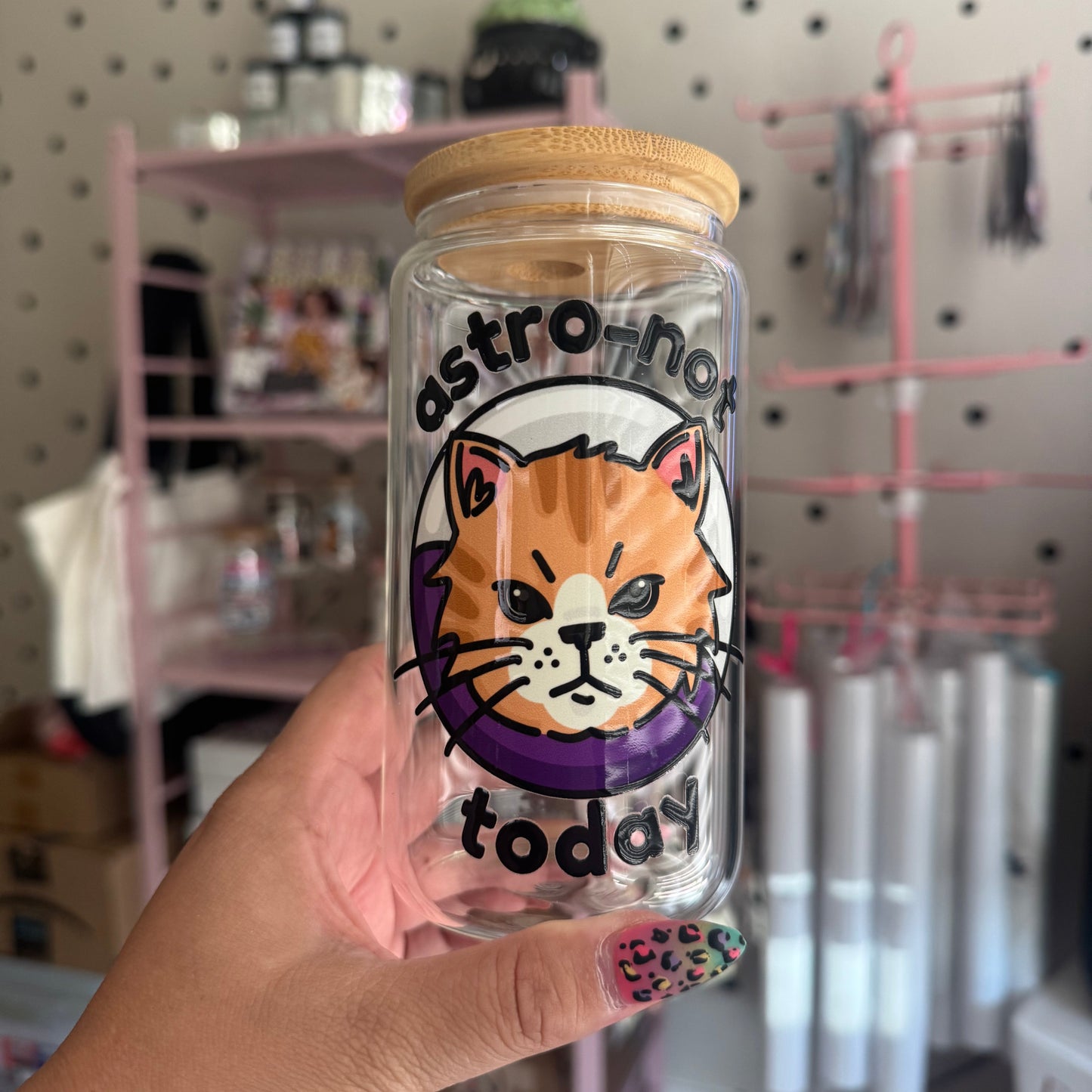 Astro-NOT TODAY Glass Tumbler