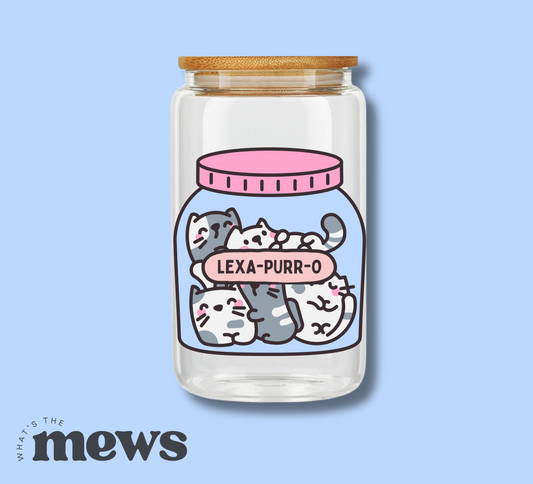 Lex-A-Purr-O Glass Tumbler
