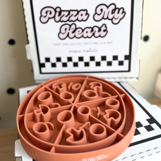Pizza Slow Feeder Lick Mat