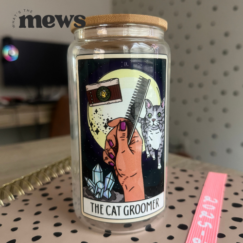 The Cat Groomer Glass Tumbler