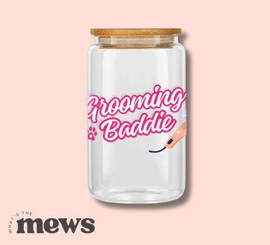 Grooming Baddie Glass Tumbler